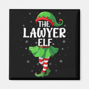 Anwältin Elf Christmas Girls Elf Squad Xmas Fa Magnet