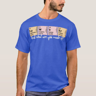 Anwältin Fashion Lawyer Chemical Analysis T-Shirt
