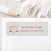 Anwältin Foil Rose Gold Elegante Linen (Insitu)