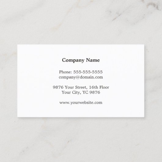 Anwältin für Minimalistische Kupferleitungen Visitenkarte (Rückseite)