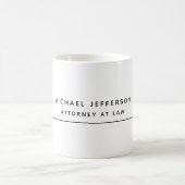 Anwältin Minimalistisch Classic Pro Kaffeetasse (Mittel)