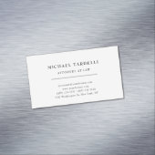 Anwältin Minimalistisch Classic Pro Magnetische Visitenkarte (Beispiel)