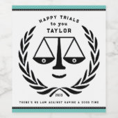 Anwältin Party Geschenk Weinetikett (Einzelnes Label)