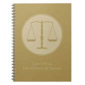 Anwältin | Umfang der Justiz Notizblock (Vorderseite)