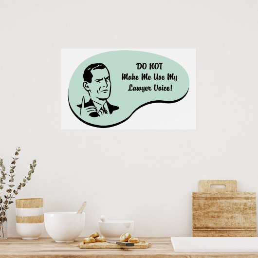 Anwältin Voice Poster (Küche)