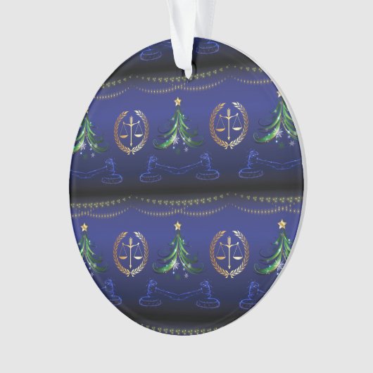 Anwältin Weihnachtsbaum Elegant Ornament (Vorderseite)