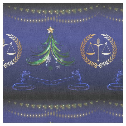 Anwältin Weihnachtsbaum Elegant Stoff (Nahaufnahme)