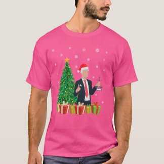 Anwältin Xmas Tree Lighting Weihnachtsmannmütze Ch T-Shirt