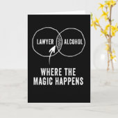Anwaltsalkohol, wo die Magie passiert Karte (Gelbe Blume)