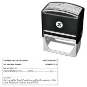 Anwaltsanwalt affidavit annexxx Seitennummer Recht Permastempel (Beispiel)