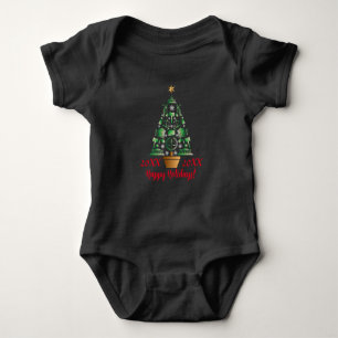 Anwaltsanwalt Weihnachtsbaum Baby Strampler
