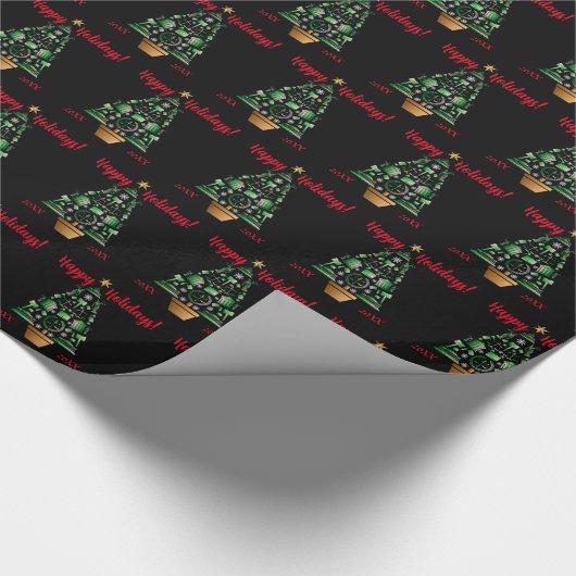 Anwaltsanwalt Weihnachtsbaum Geschenkpapier (Ecke)