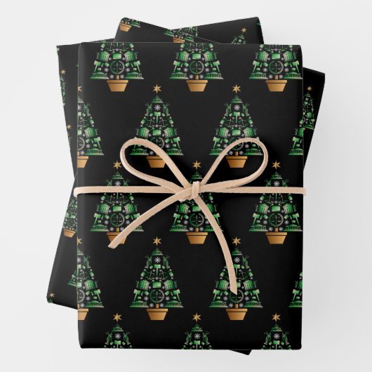 Anwaltsanwalt Weihnachtsbaum Geschenkpapier Set (Beispiel)