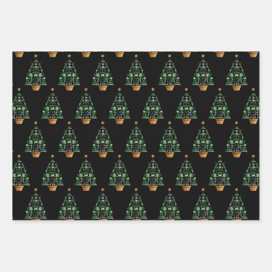 Anwaltsanwalt Weihnachtsbaum Geschenkpapier Set (Vorderseite)