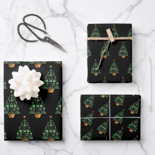 Anwaltsanwalt Weihnachtsbaum Geschenkpapier Set