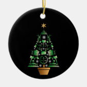 Anwaltsanwalt Weihnachtsbaum Keramik Ornament (Vorne)