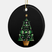 Anwaltsanwalt Weihnachtsbaum Keramik Ornament (Links)