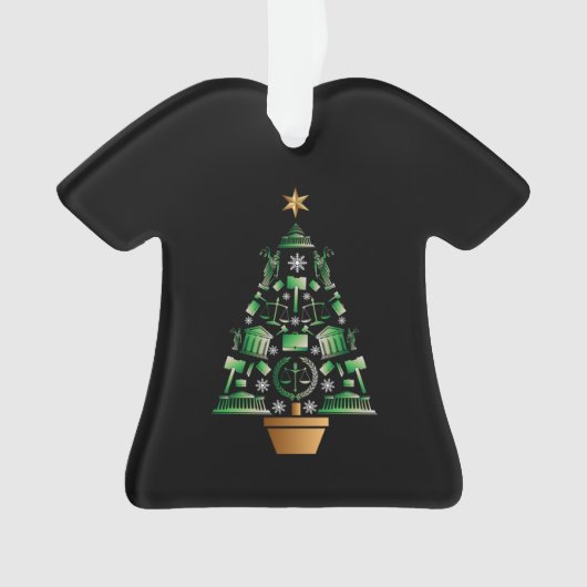 Anwaltsanwalt Weihnachtsbaum Ornament (Vorderseite)
