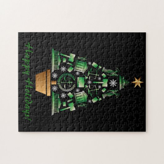 Anwaltsanwalt Weihnachtsbaum Puzzle (Horizontal)
