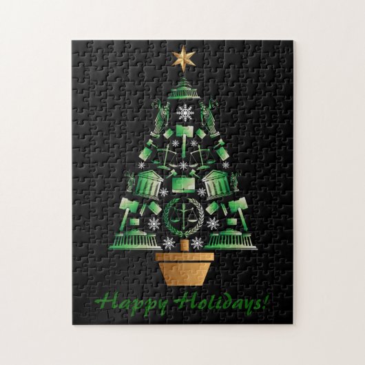 Anwaltsanwalt Weihnachtsbaum Puzzle (Vertikal)