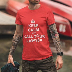 Anwaltsbekleidung   Ruhig bleiben, juristischer Hu T-Shirt