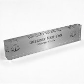 Anwaltsbüro Führungskraft Name Teller Namensplakette