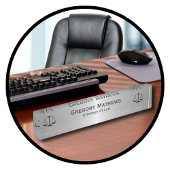 Anwaltsbüro Führungskraft Name Teller Namensplakette