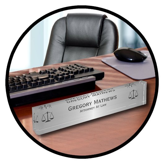 Anwaltsbüro Führungskraft Name Teller Namensplakette