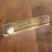 Anwaltsbüro Führungskraft Name Teller Namensplakette (Seite)