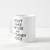 Anwaltsbüro Gift Tasse Funny Quote Slogan (Vorderseite Links)