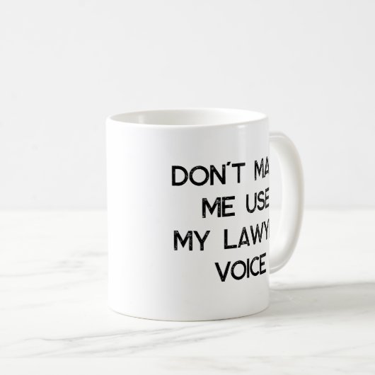 Anwaltsbüro Gift Tasse Funny Quote Slogan (VorderseiteRechts)
