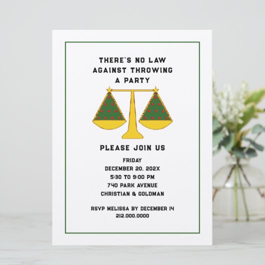 Anwaltsfeier Einladung (Stehend Vorderseite)