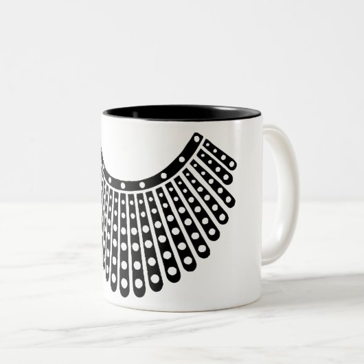 Anwaltsgeschenk, Anwalt RBG Ruth Bader Zweifarbige Tasse (VorderseiteRechts)