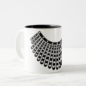 Anwaltsgeschenk, Anwalt RBG Ruth Bader Zweifarbige Tasse (Vorderseite Links)