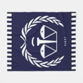 Anwaltsgeschenk Fleecedecke (Vorderseite (Horizontal))