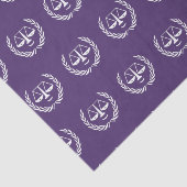 Anwaltsgeschenk Lila Seidenpapier (Ausschnitt)