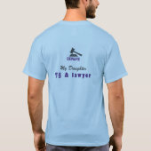 Anwaltshammer, Personalisierter Warnschild Abschlu T-Shirt (Rückseite)