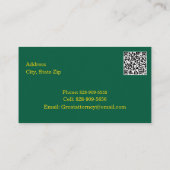 Anwaltsjustiz Waage & Bücher mit QR-Code Visitenkarte (Rückseite)