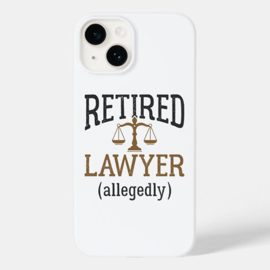 Anwaltskanzlei, angeblich "Retirement Attorney" Case-Mate iPhone Hülle (Rückseite)