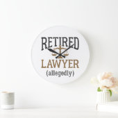 Anwaltskanzlei, angeblich "Retirement Attorney" Große Wanduhr (Zuhause)