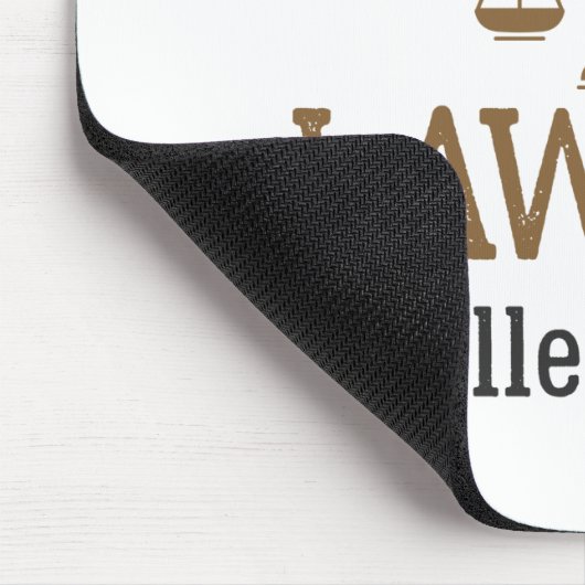 Anwaltskanzlei, angeblich "Retirement Attorney" Mousepad (Ecke)