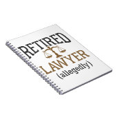 Anwaltskanzlei, angeblich "Retirement Attorney" Notizblock (Rechte Seite)