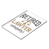 Anwaltskanzlei, angeblich "Retirement Attorney" Notizblock (Linke Seite)