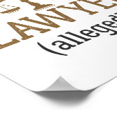 Anwaltskanzlei, angeblich "Retirement Attorney" Poster (Ecke)