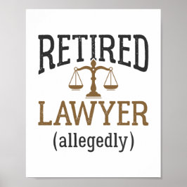 Anwaltskanzlei, angeblich "Retirement Attorney" Poster