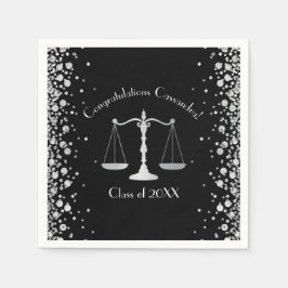 Anwaltskanzlei Black Silver Serviette