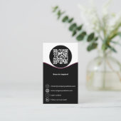 Anwaltskanzlei Black & White Visitenkarte Treuekarte (Stehend Vorderseite)