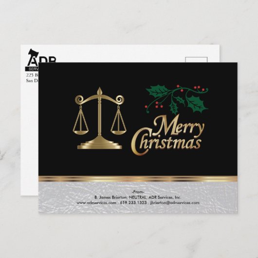 Anwaltskanzlei - Frohe Weihnachten (Vorne/Hinten)