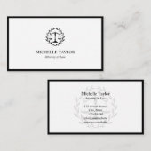 Anwaltskanzlei für Rechtswissenschaften Visitenkarte (Vorne/Hinten)