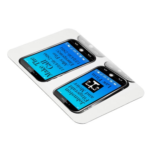 Anwaltskanzlei Handy Erinnerung Magnet (Rechte Seite)